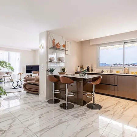 Apartment 45 Croisette - Luxurious 3-bedroom Croisette Terrace And Sea View Cannes
