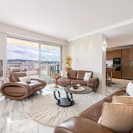 45 Croisette - Luxurious 3-bedroom Croisette Terrace And Sea View Apartment