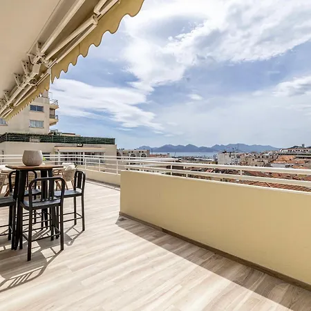 45 Croisette - Luxurious 3-bedroom Croisette Terrace And Sea View * Cannes